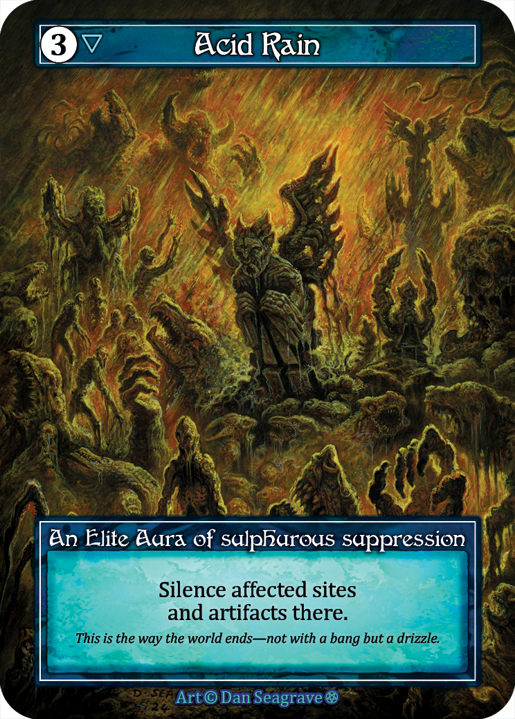 Sorcery Contested Realm gothic karta Acid Rain